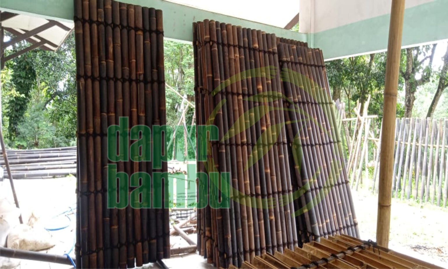 Anyaman bilik bambu  dapurbambu Sukabumi